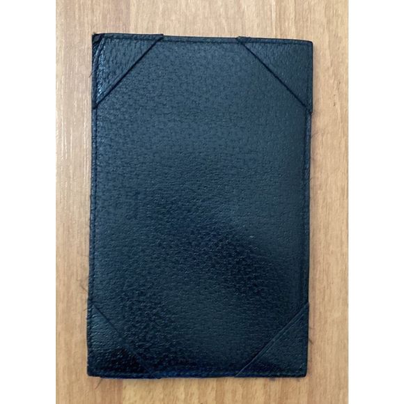 Gucci Handbags - Vintage Gucci Black Leather Card Cash Holder Wallet Storage Made In Italy